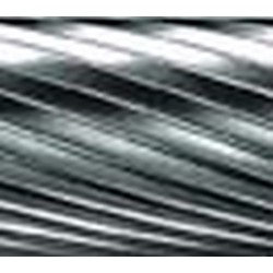 Fraise sur tige de 6 mm, en carbure, forme sphérique cylindrique WRC (bout rond), denture 3, Forme : WRC 1225, Ø de la tête 12 mm
