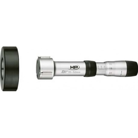 Micromètre d'intérieur à 3 points XTA, Plage de mesure : 50,0-65,0 mm, Profondeur de mesure 80 mm, Ø du tambour de mesure 27 mm, Précision : 0,004 mm
