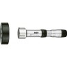 Micromètre d'intérieur à 3 points XTA, Plage de mesure : 50,0-65,0 mm, Profondeur de mesure 80 mm, Ø du tambour de mesure 27 mm, Précision : 0,004 mm