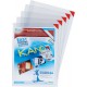 Sachet de 5 poch murales PVC A4 adhésives repositionnables
