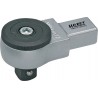 Attache male a cliquet réversible carré 3/8" 9x12mm Hazet