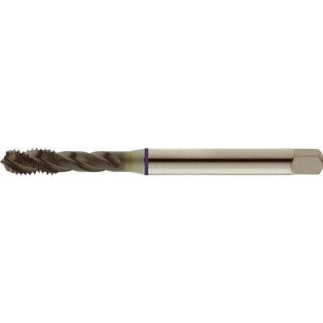 Taraud machine pour trous borgnes, surface traitée à la vapeur, DIN 376 C, Filetage M12, Pas 1,75 mm, Long. totale : 110 mm, queue Ø 9,0 mm