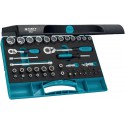 Coffret de douilles 1/4"+3/8"46 pièces Nr. 882 Hazet